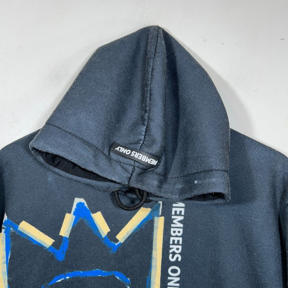 Jean-Michel Basquiat x Members Only Large Pullover Hoodie Hooded Sweatshirt - Picture 5 of 9